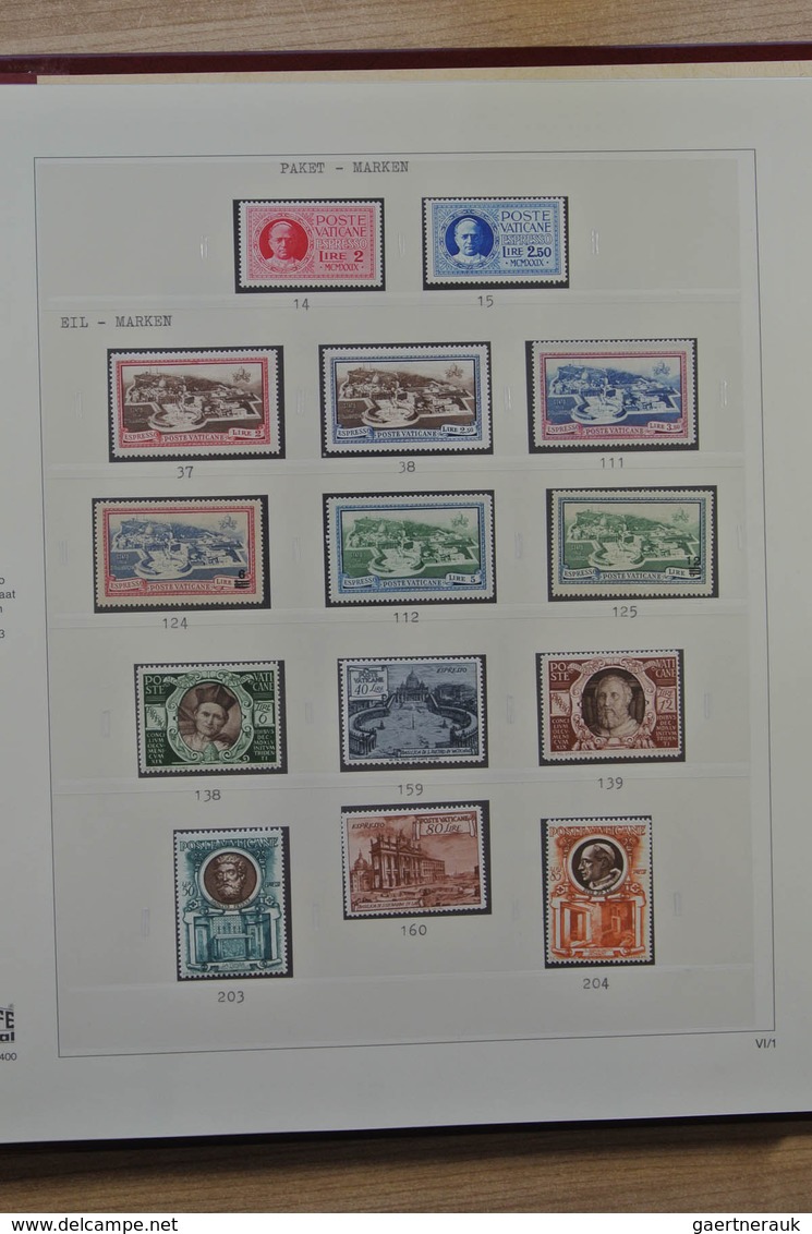 28483 Vatikan: 1929-2003. Almost complete, mostly MNH (older part some mint hinged and regummed) collectio