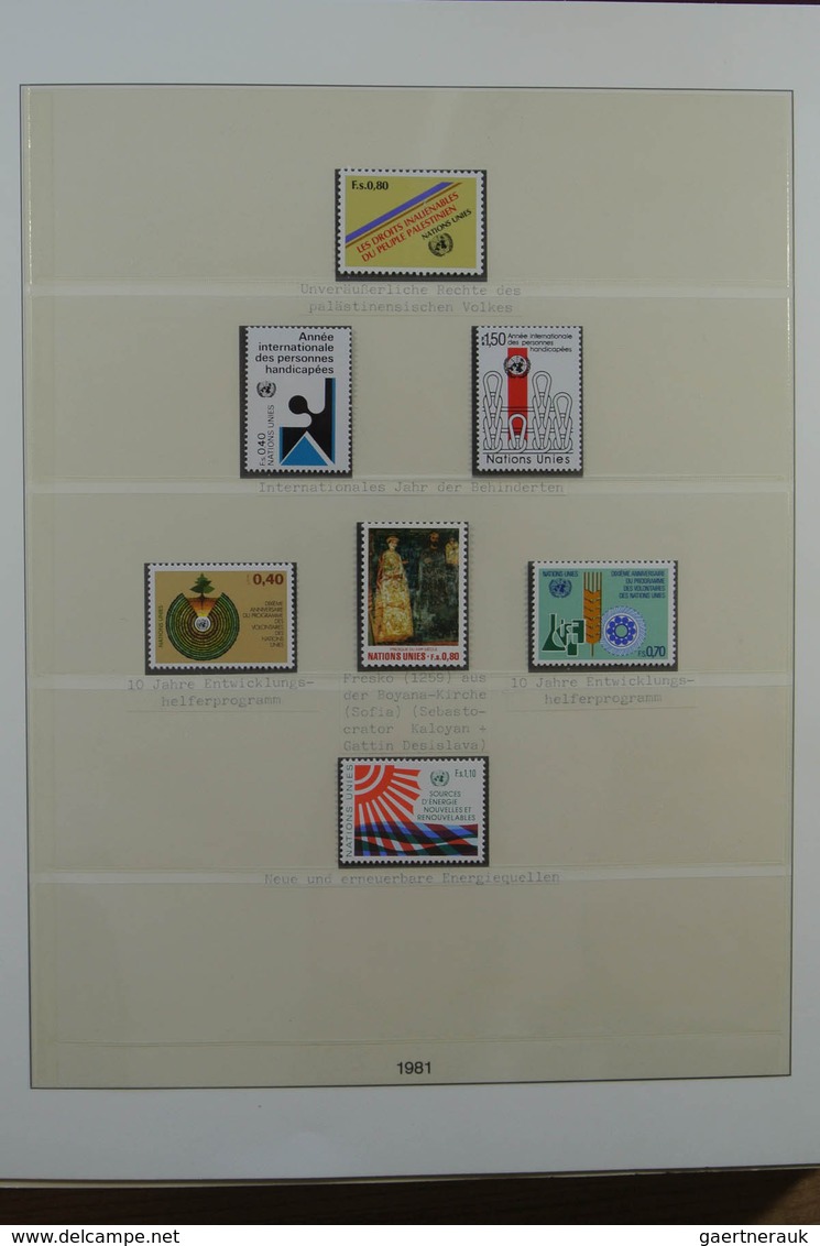 28507 Vereinte Nationen - Genf / Wien: 1969-2001. Well filled, MNH collection United Nations Geneva 1969-2