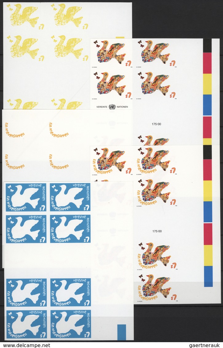 28510 Vereinte Nationen - Wien: 1979/2000. Inhaltsreiche Kollektion mit über 1200 PROBEDRUCK-Marken (Farb-