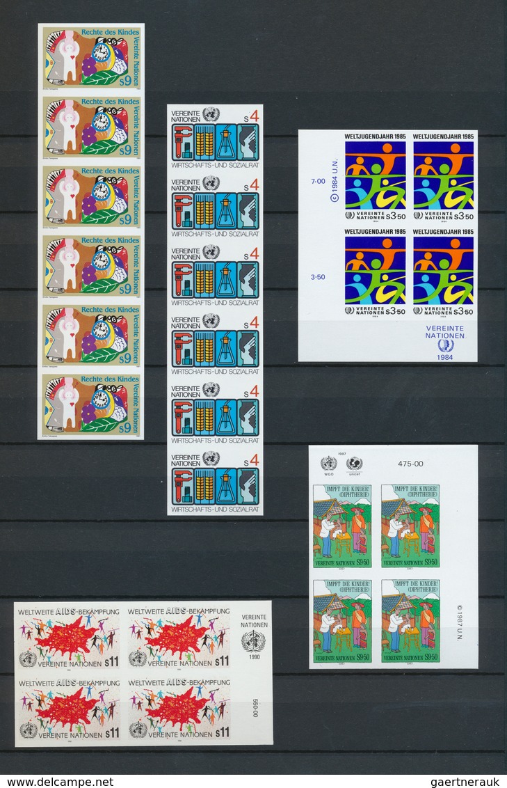 28512 Vereinte Nationen - Wien: 1985/2000 (ca). Umfangreiche Sammlung mit über 1200 PROBEDRUCK-Marken und