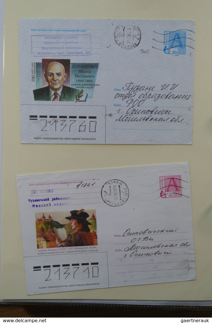 28516 Weißrussland (Belarus): 1995-2009. MNH collection Belarus 1995-2009 in ordner. Also some MNH and use
