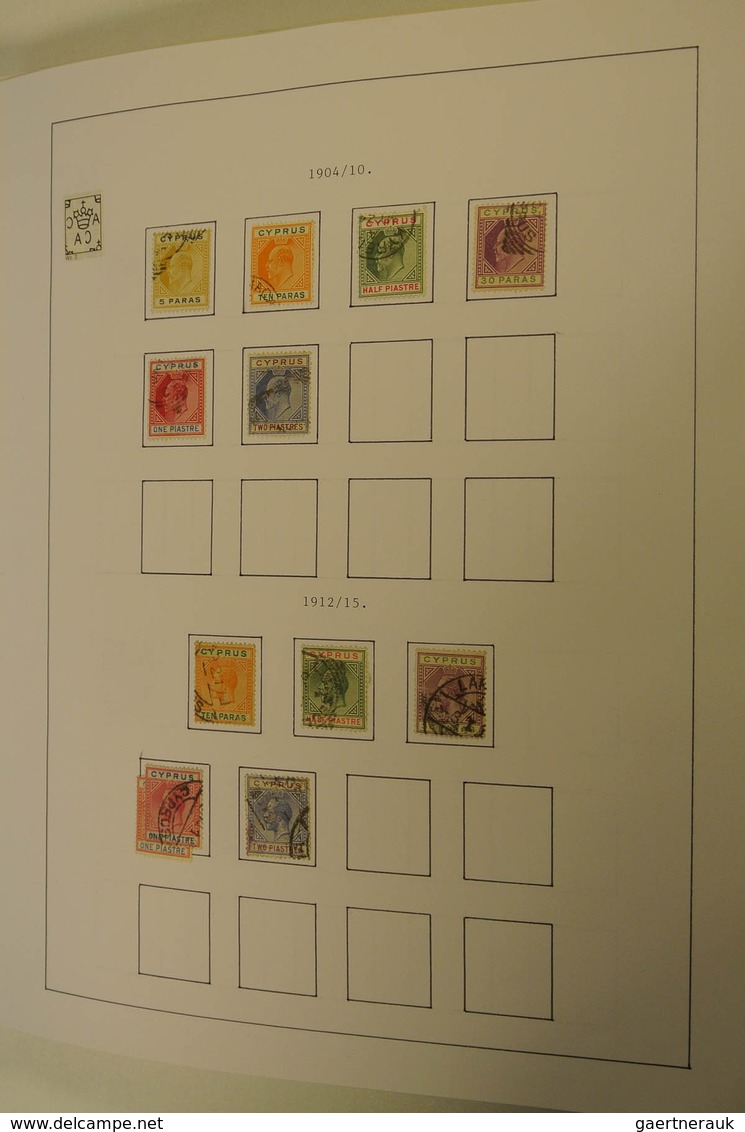 28522 Zypern: 1882-2005. Well Filled, MNH, Mint Hinged And Used Collection Cyprus 1882-2005 In Blanc Album - Autres & Non Classés