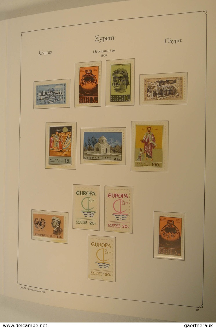 28522 Zypern: 1882-2005. Well filled, MNH, mint hinged and used collection Cyprus 1882-2005 in blanc album