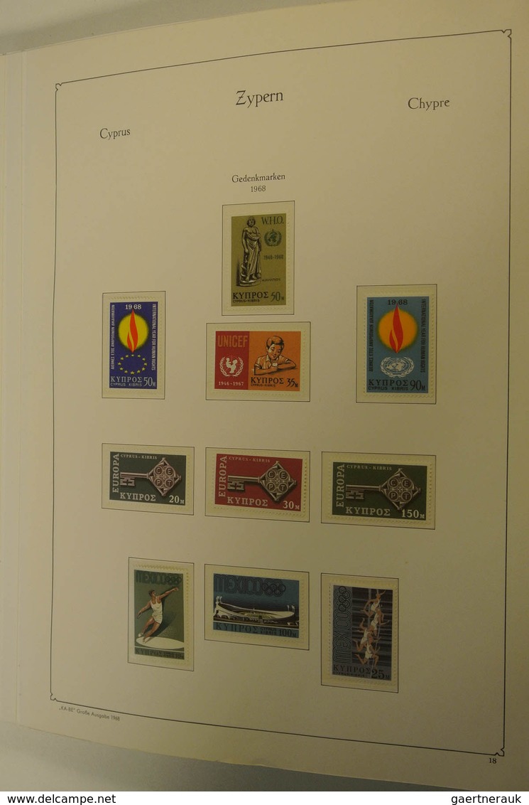 28522 Zypern: 1882-2005. Well filled, MNH, mint hinged and used collection Cyprus 1882-2005 in blanc album