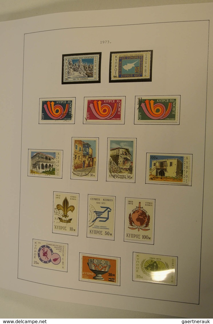 28522 Zypern: 1882-2005. Well filled, MNH, mint hinged and used collection Cyprus 1882-2005 in blanc album