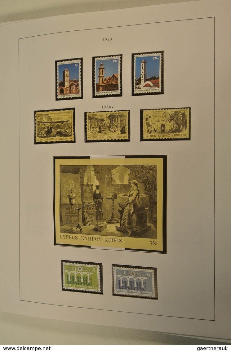 28522 Zypern: 1882-2005. Well filled, MNH, mint hinged and used collection Cyprus 1882-2005 in blanc album