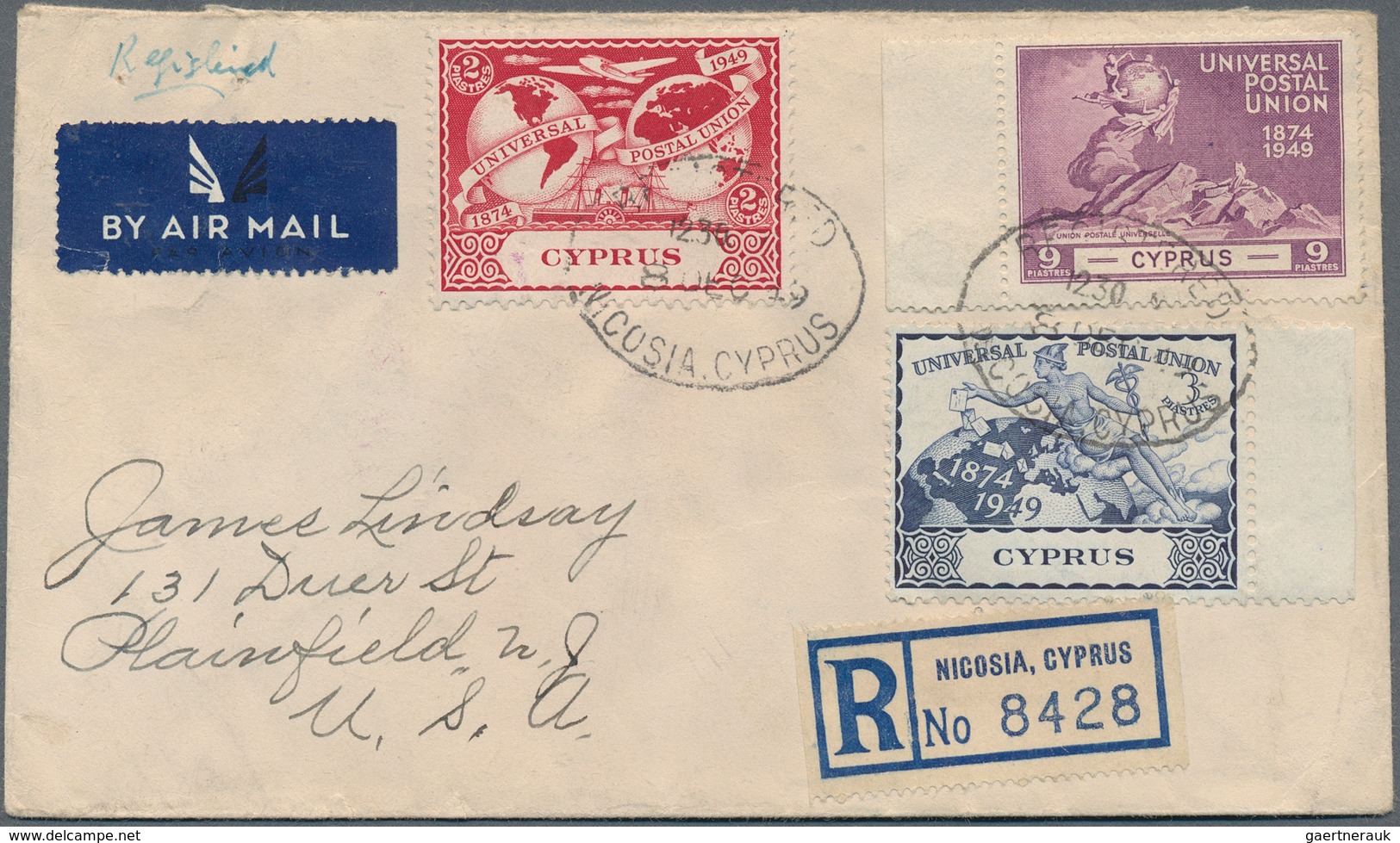 28528 Zypern: 1937/1957, KGVI, Assortment Of Apprx. 115 (mainly Commercial) Covers, Incl. Registered And A - Autres & Non Classés