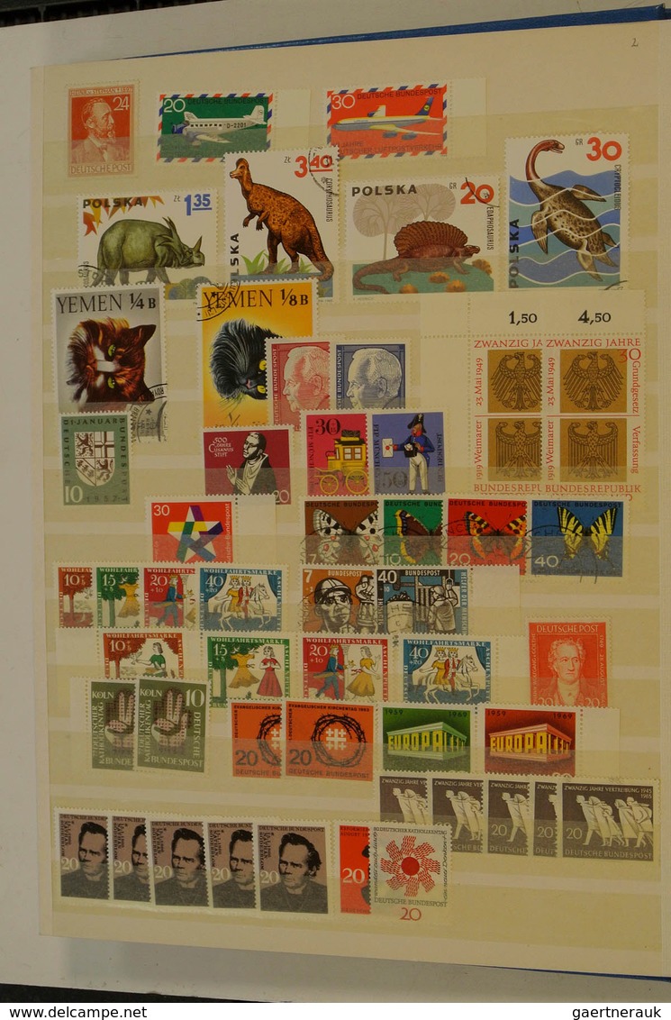 28542 Europa: Various, much MNH, material of European countries in 4 stockbooks. Contains much Bundespost