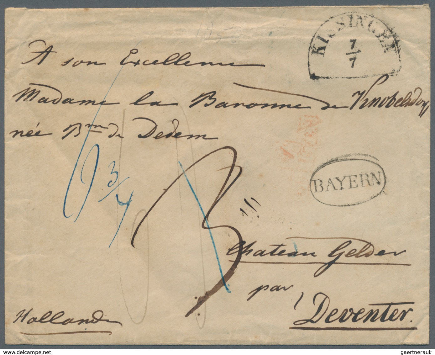 28548 Europa: 1769/1869, European Transit Mail, Collection Of Apprx. 65 (mainly Stampless) Covers, Showing - Autres - Europe