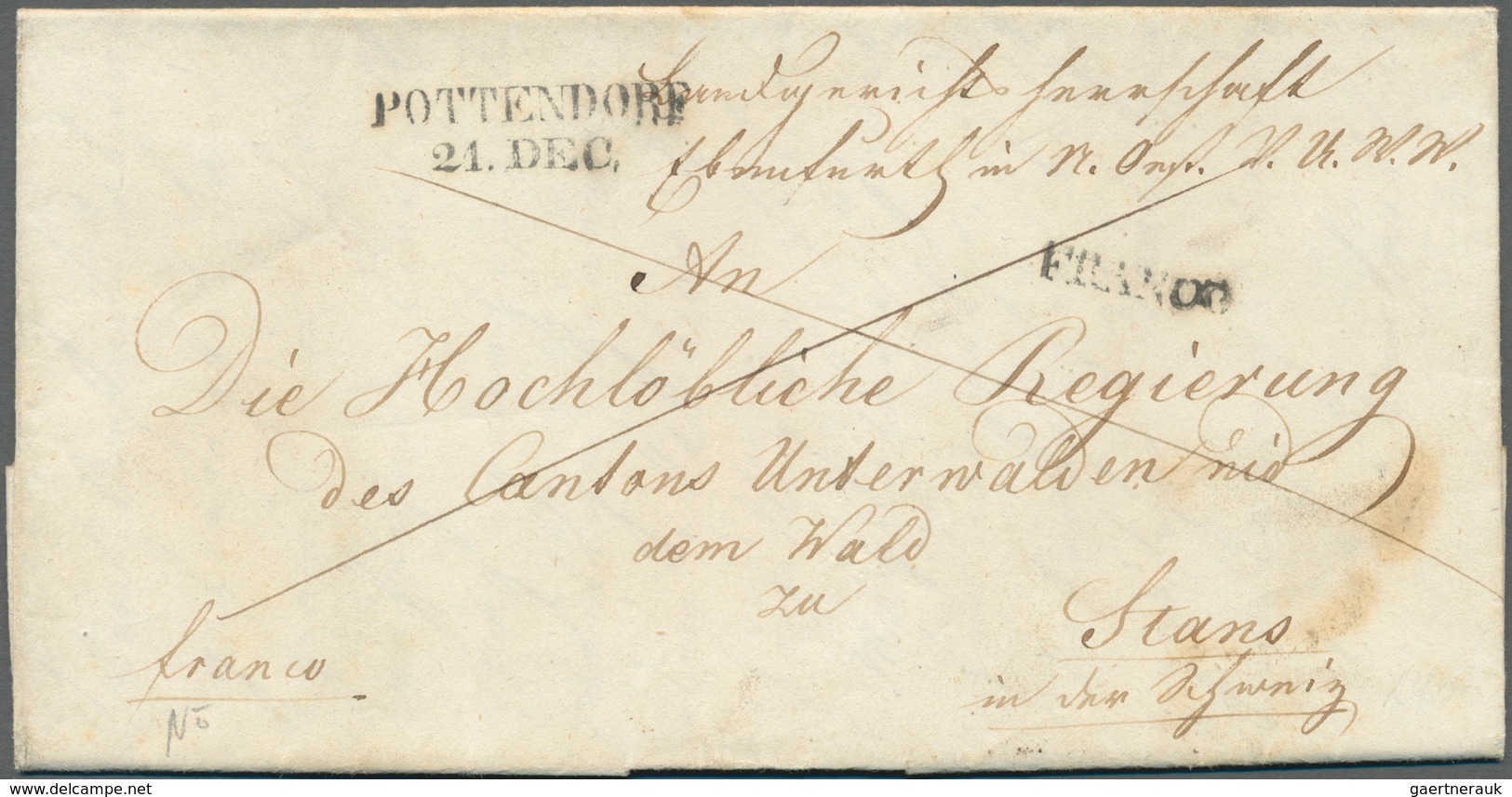28549 Europa: 1800/1870, interesting lot of ca. 38 folded letters from BELGIUM (5), NETHERLAND (19), AUSTR
