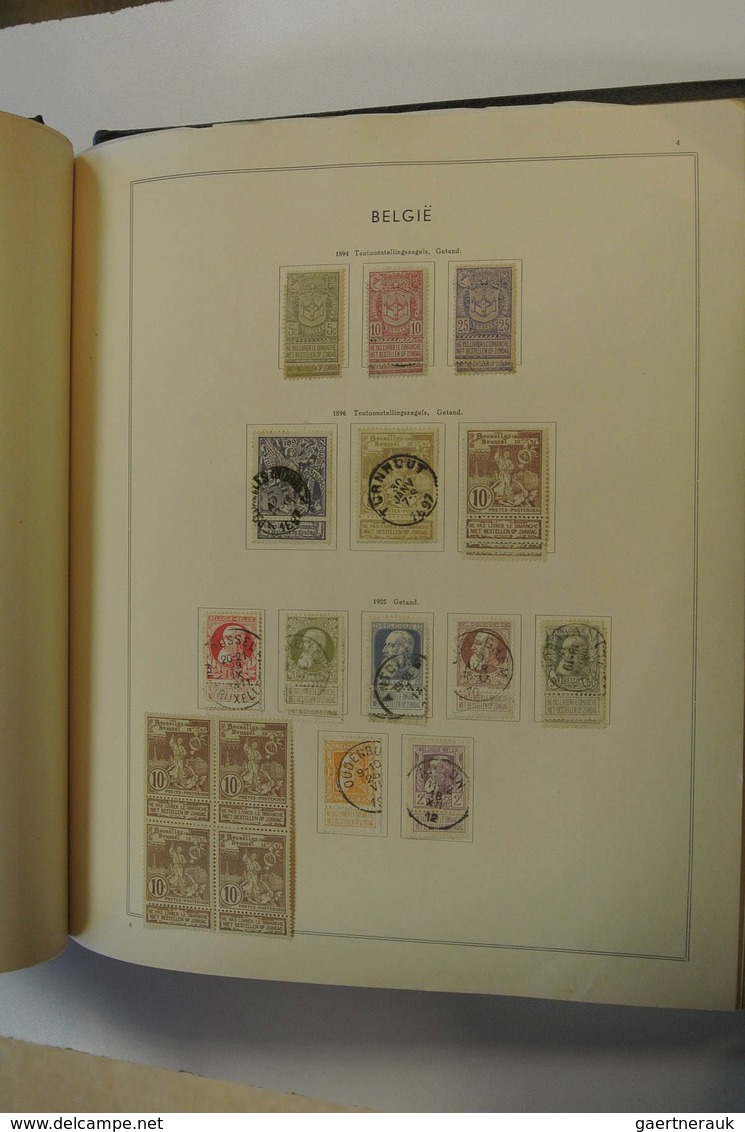 28556 Europa: 1850/1940: Well filled collection Europe ca. 1850-1940 in 4 Excelsior albums. Collection con