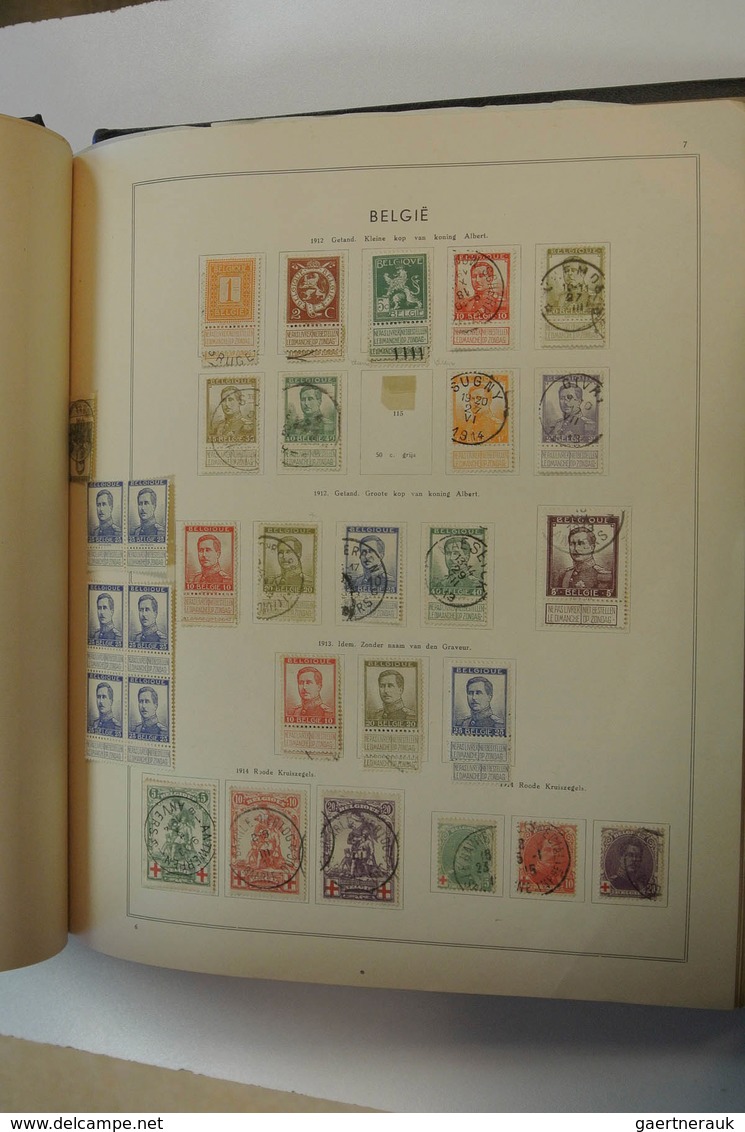 28556 Europa: 1850/1940: Well filled collection Europe ca. 1850-1940 in 4 Excelsior albums. Collection con
