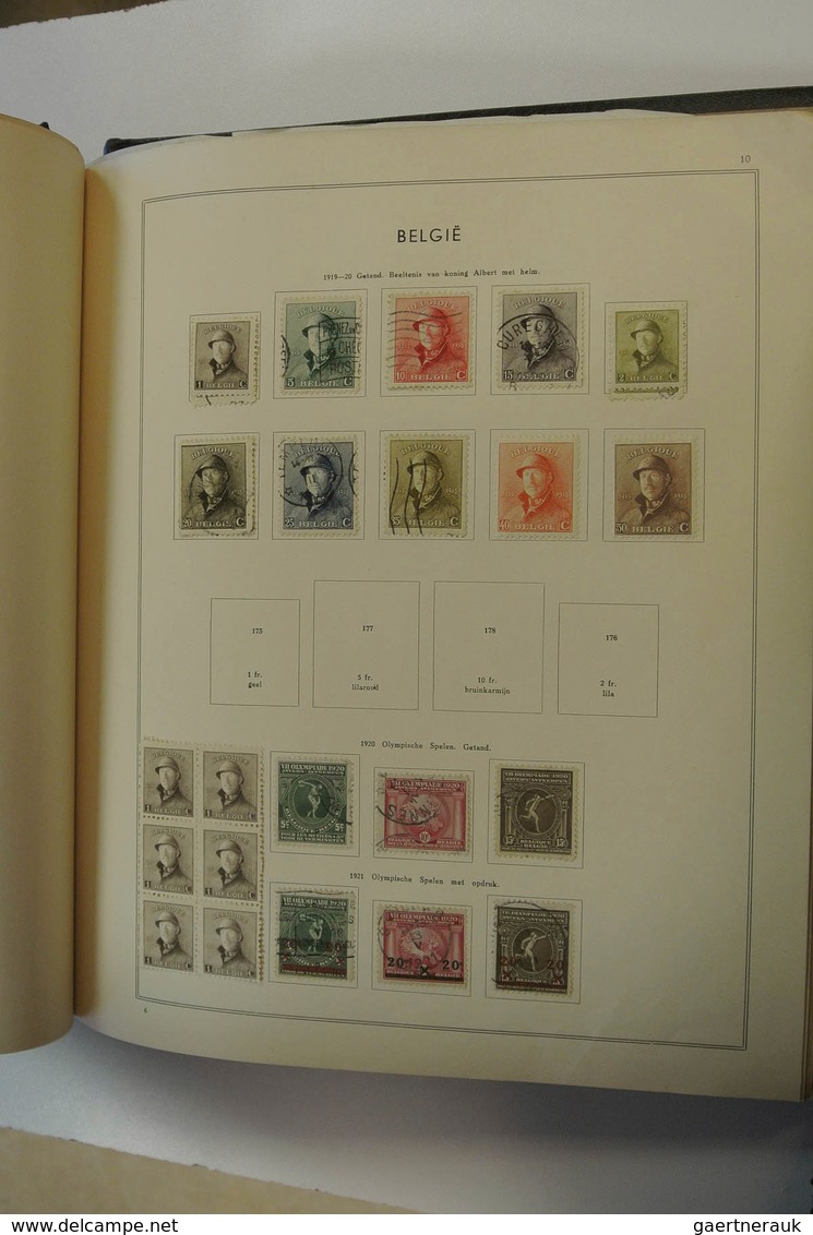 28556 Europa: 1850/1940: Well filled collection Europe ca. 1850-1940 in 4 Excelsior albums. Collection con