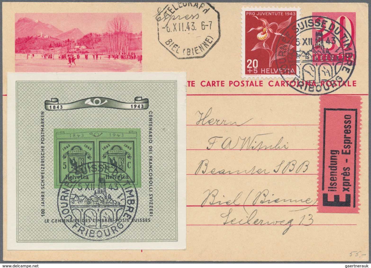 28575 Europa: 1872/1964, Partie Mit 23 Briefen, Karten Und GSK Inkl. Etwas Übersee, Dabei U.a. Schweiz Blo - Autres - Europe