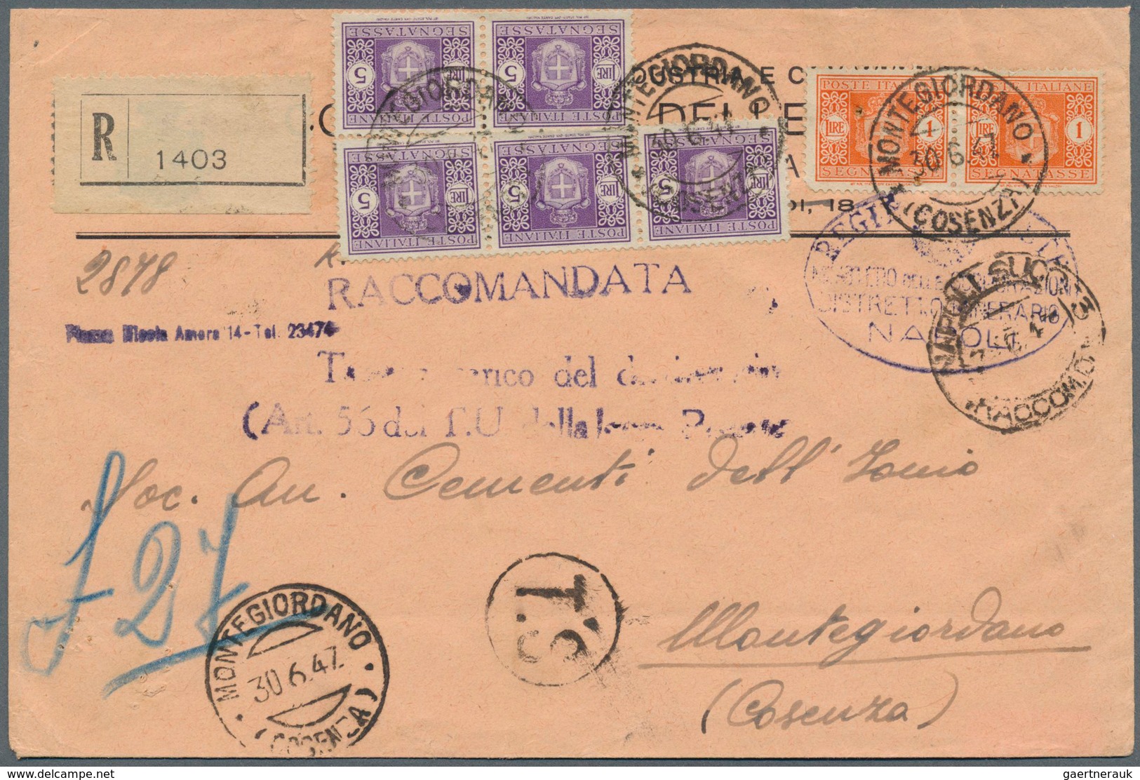 28576 Europa: 1875/1984, Lot Of Ca. 250 Covers, Postcards, Postal Stationeries, Special Registered Letters - Autres - Europe