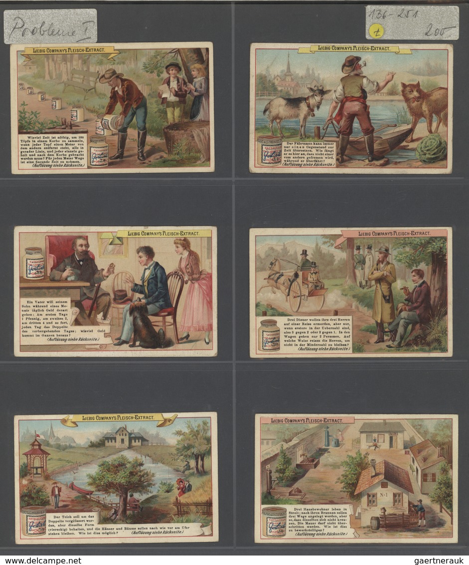 28580 Europa: 1880/1960 (ca.), Liebig trading cards, massive dealers stocks covering 95 albums and 39 boxe