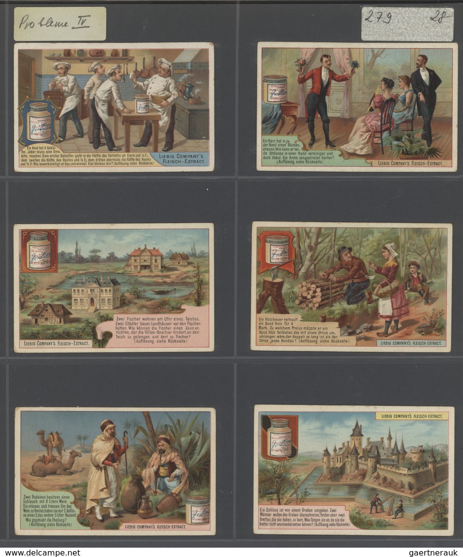 28580 Europa: 1880/1960 (ca.), Liebig trading cards, massive dealers stocks covering 95 albums and 39 boxe