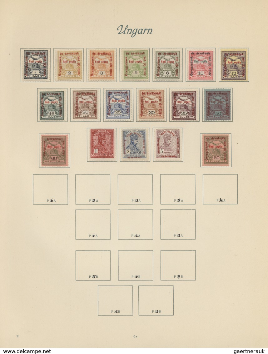 28586 Europa: 1913/1938, Hungary/Czechoslovakia, Mint And Used Collection On Album Pages, Czechoslovakia F - Autres - Europe