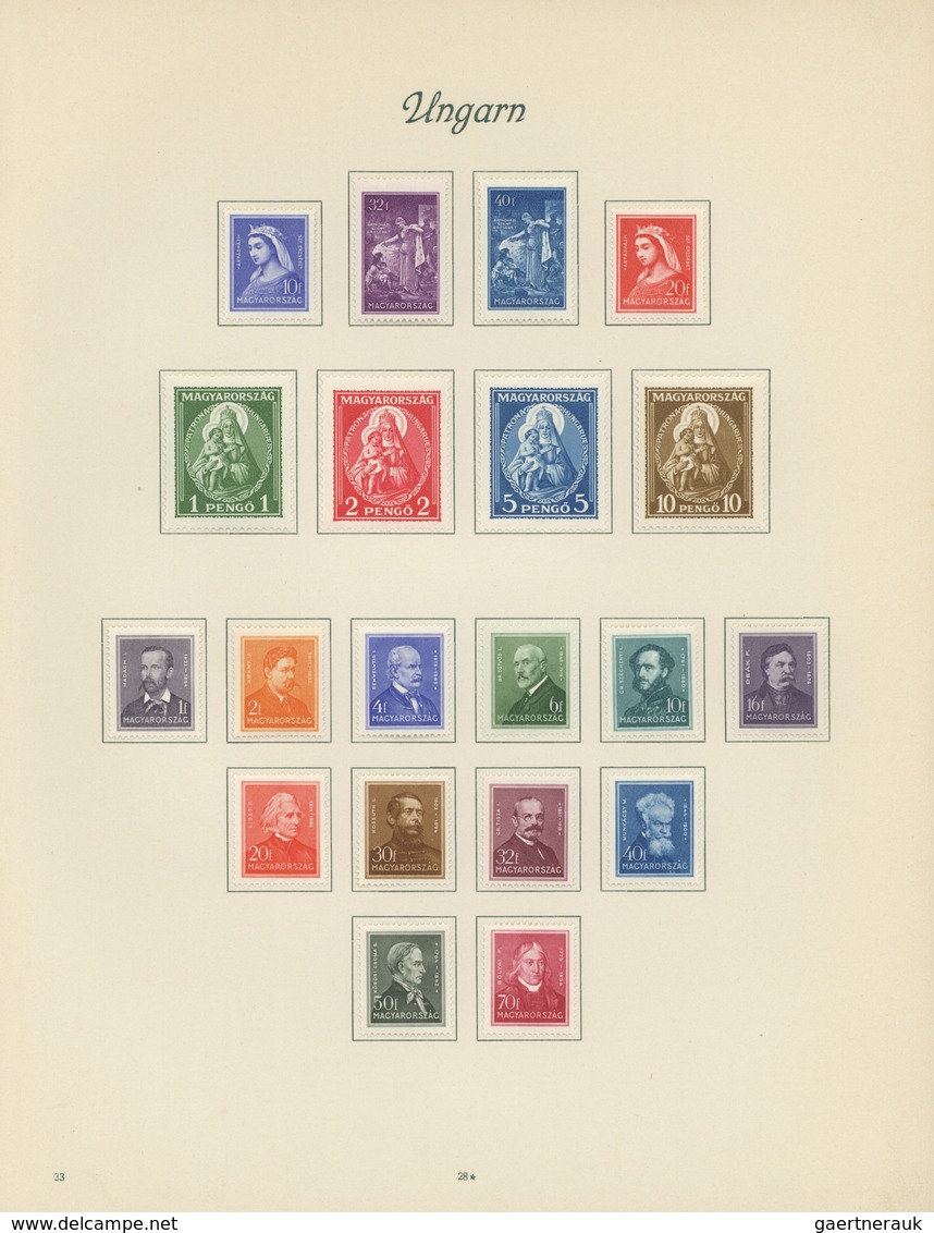 28586 Europa: 1913/1938, Hungary/Czechoslovakia, Mint And Used Collection On Album Pages, Czechoslovakia F - Autres - Europe