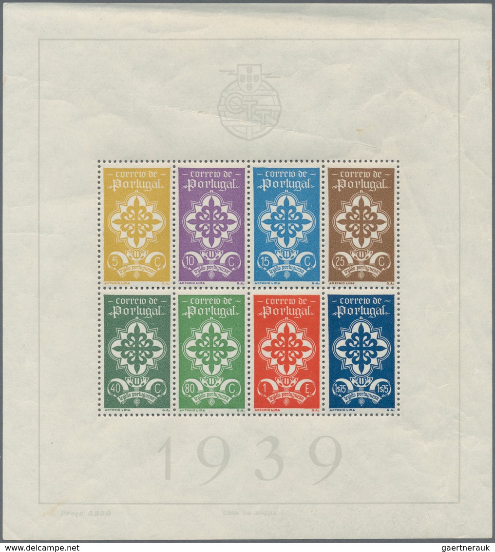 28592 Europa: 1925-1949, Blöcke Frankreich 1 Bis 4, Schweiz Bl. 9 Und Portugal Bl. 1 Und 2, Zum Teil Klein - Autres - Europe