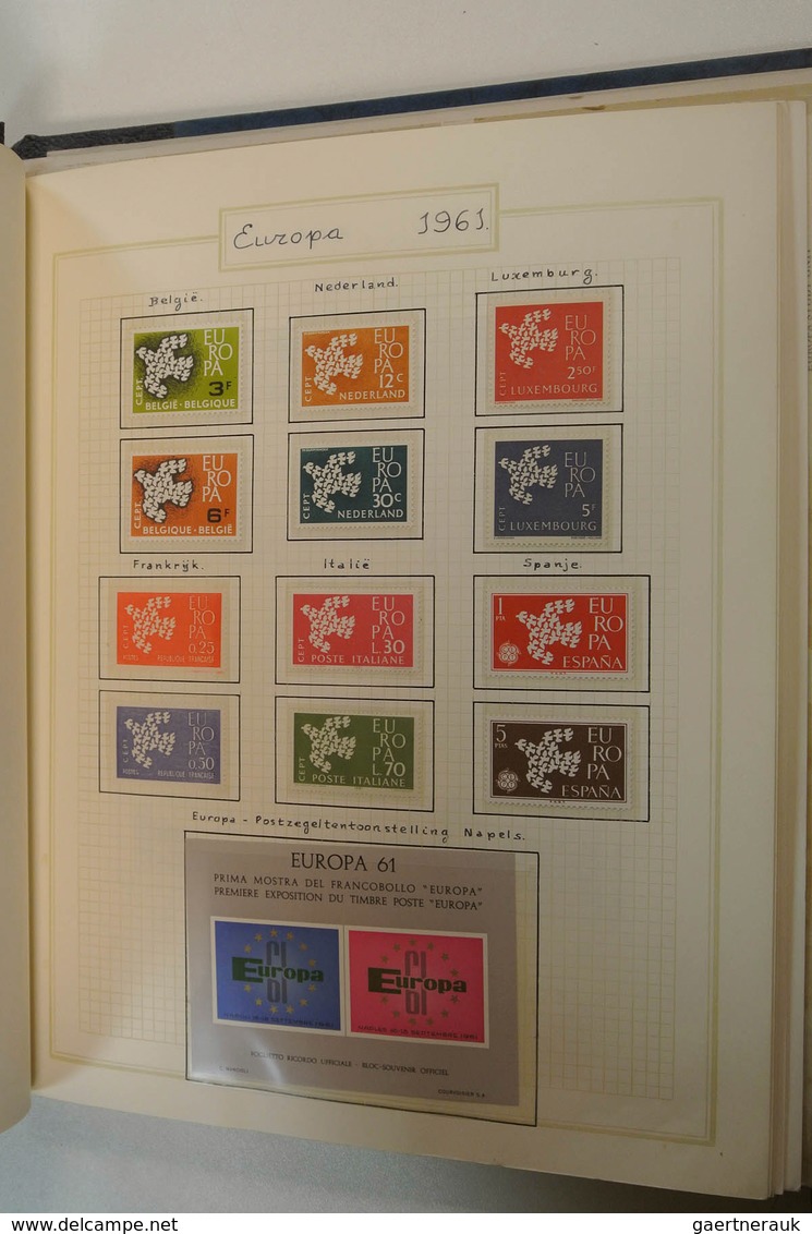 28598 Europa: 1956/72: Nice, Somewhat Specialised, MNH Collection United Europe 1956-1972 In Blanc Album. - Andere-Europa