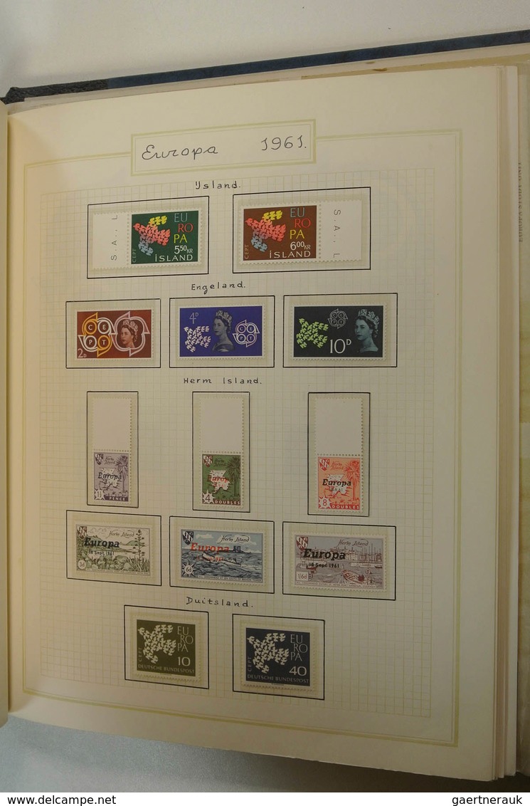 28598 Europa: 1956/72: Nice, Somewhat Specialised, MNH Collection United Europe 1956-1972 In Blanc Album. - Andere-Europa