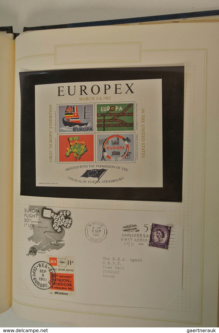 28598 Europa: 1956/72: Nice, somewhat specialised, MNH collection United Europe 1956-1972 in blanc album.