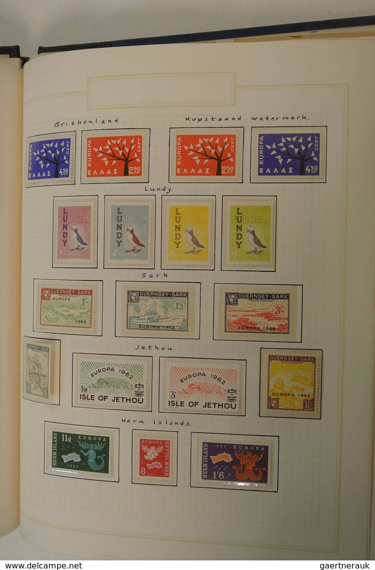 28598 Europa: 1956/72: Nice, somewhat specialised, MNH collection United Europe 1956-1972 in blanc album.