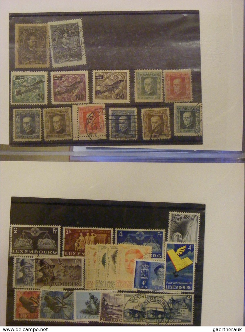 28615 Europa: Album with various MNH, mint hinged and used material of various, mostly European countries