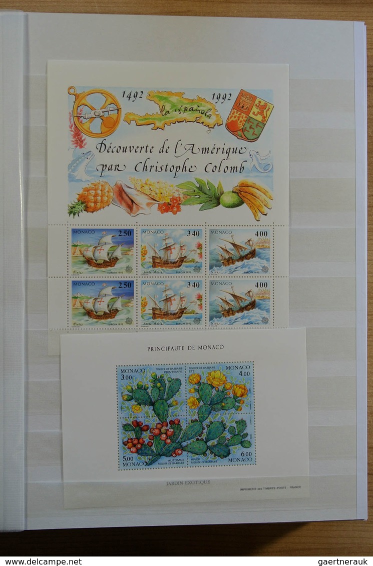 28626 Europa - West: Collection of ca. 550 MNH souvenir sheets (and some stampbooklets) of Western Europe