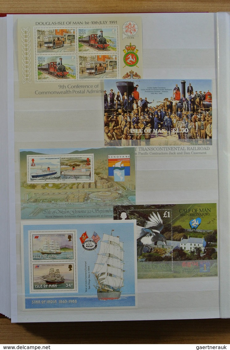 28626 Europa - West: Collection of ca. 550 MNH souvenir sheets (and some stampbooklets) of Western Europe