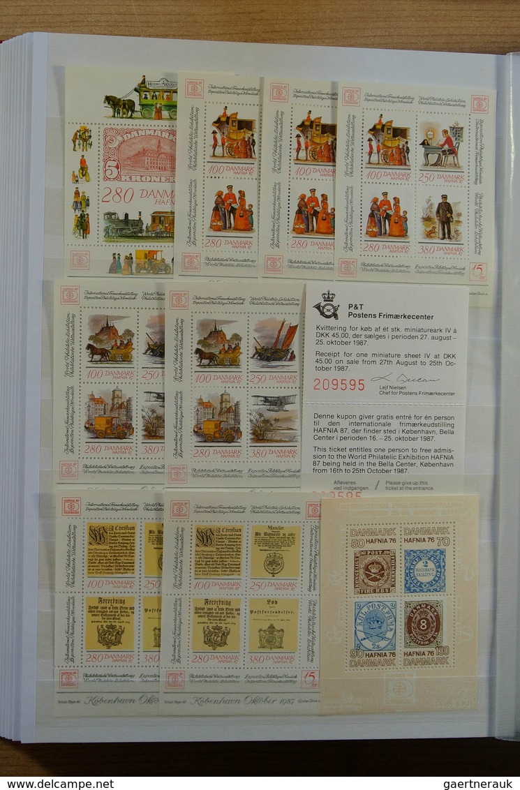 28626 Europa - West: Collection of ca. 550 MNH souvenir sheets (and some stampbooklets) of Western Europe