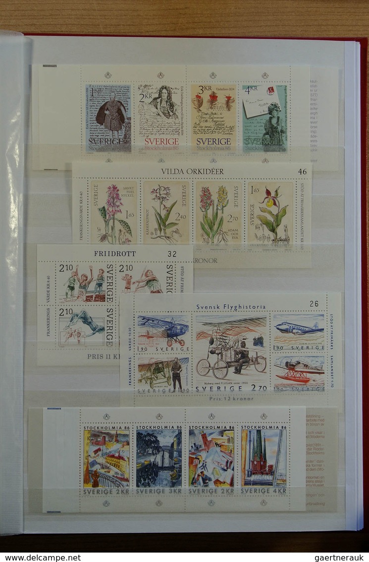 28626 Europa - West: Collection of ca. 550 MNH souvenir sheets (and some stampbooklets) of Western Europe