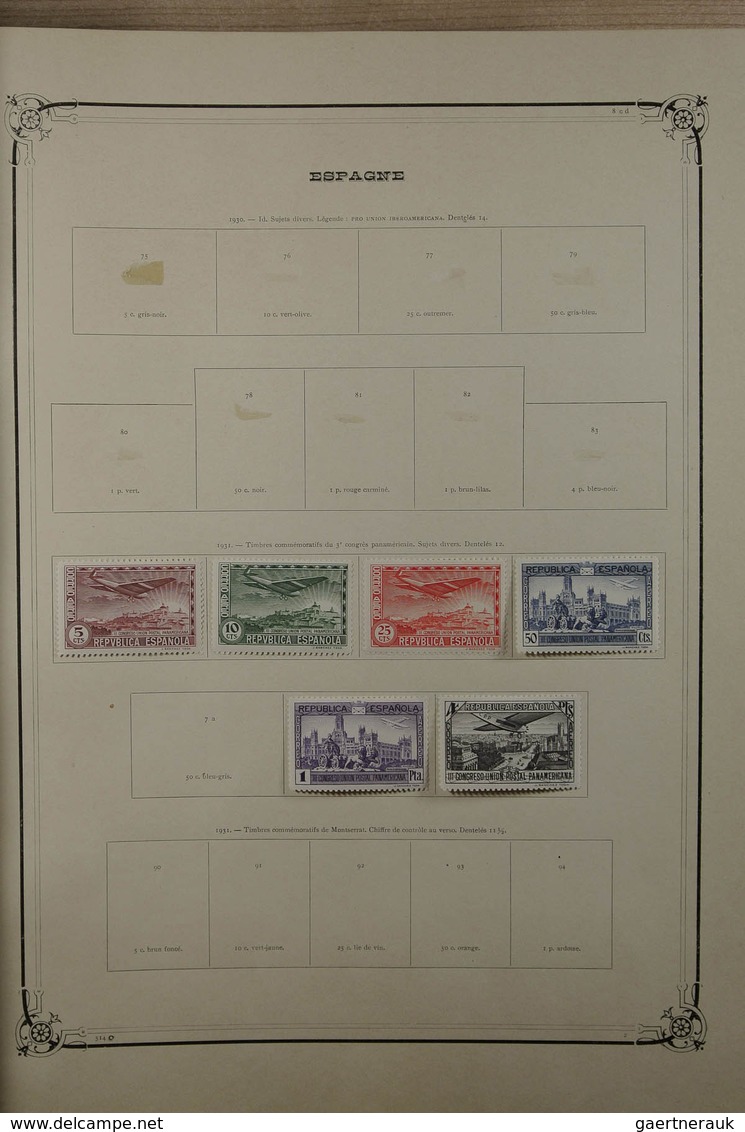 28628 Europa - West: ca. 1850-1935. Mostly used collection Western Europe 1850-1935 in 2 old large Yvert a