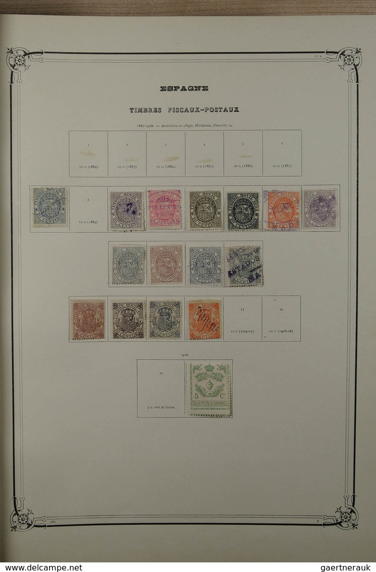 28628 Europa - West: ca. 1850-1935. Mostly used collection Western Europe 1850-1935 in 2 old large Yvert a