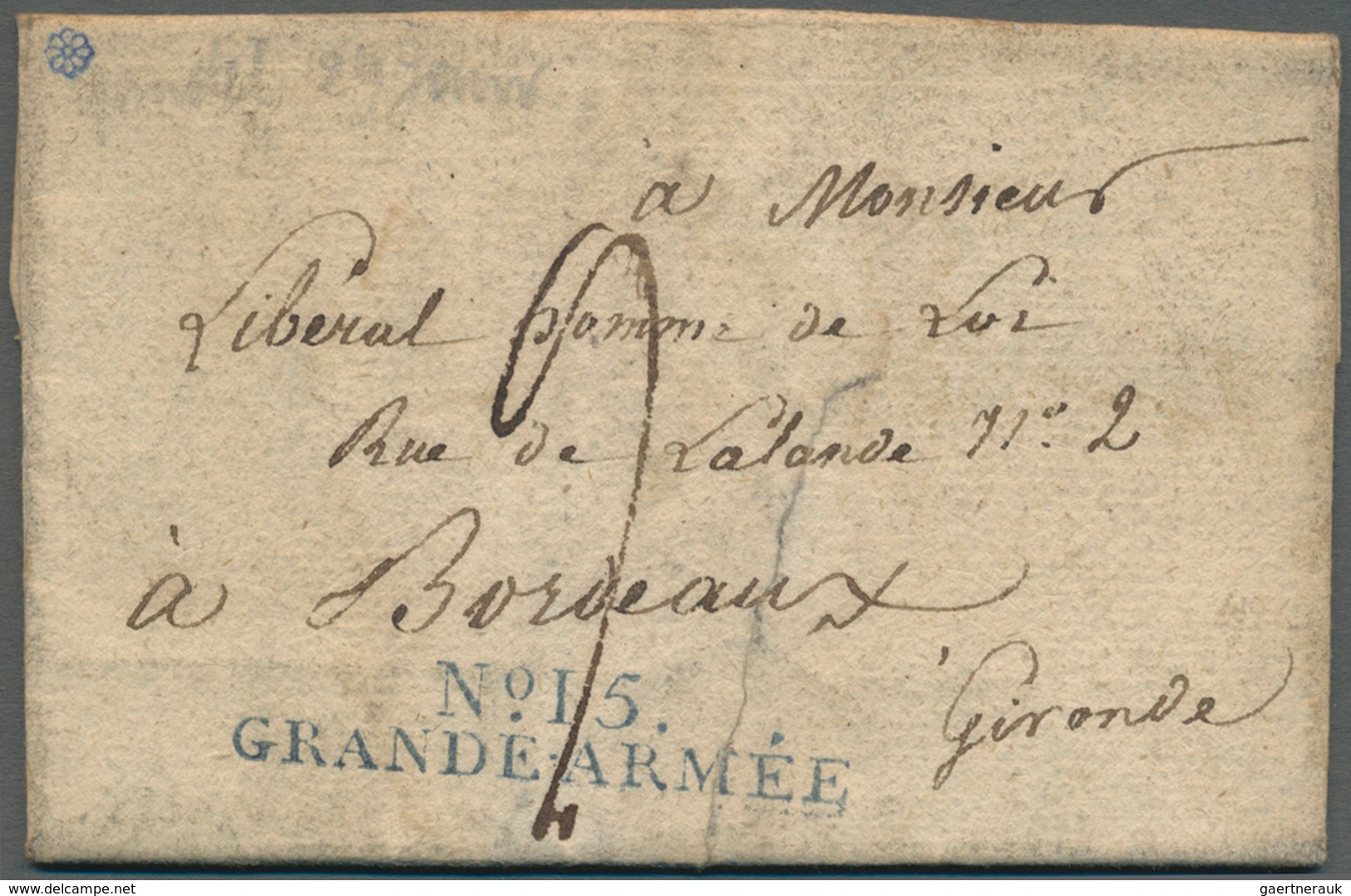 28631 Europa - West: 1893/1813, Interessante Sammlung "Französische Armeepost" In Europa Mit Ca. 70 Briefe - Autres - Europe