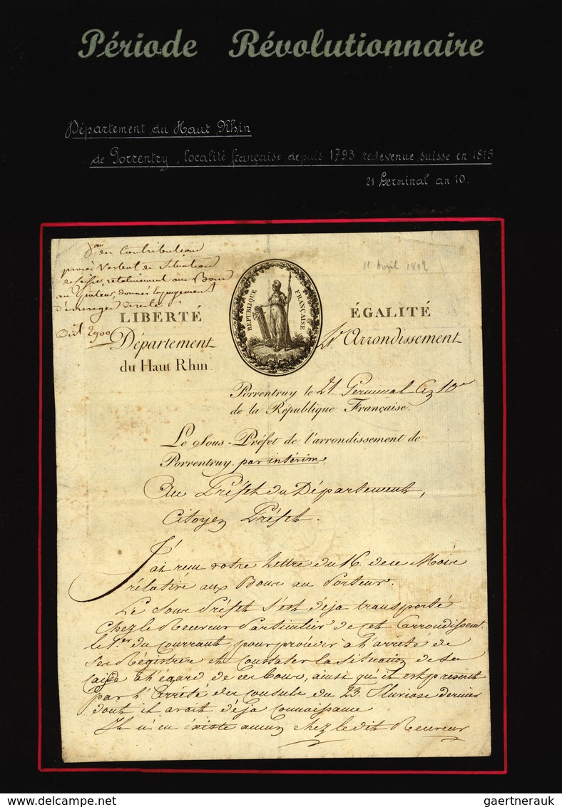 28632 Europa - West: 1893/1910, Kleine Sammlung Mit Ca. 20 Interessanten Dokumenten, Briefinhalten Bzw. Kp - Autres - Europe