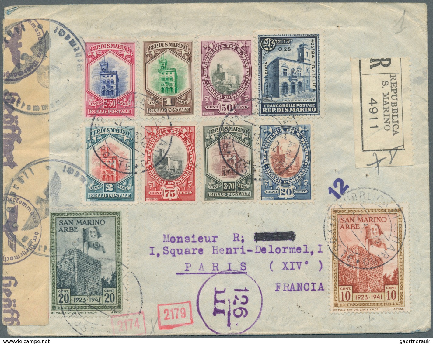 28634 Europa - West: 1940/45, Ca. 25 Briefe, Karten Und Ganzsachen Mit Schwerpunkt Italien Und Dt. Bes. II - Autres - Europe