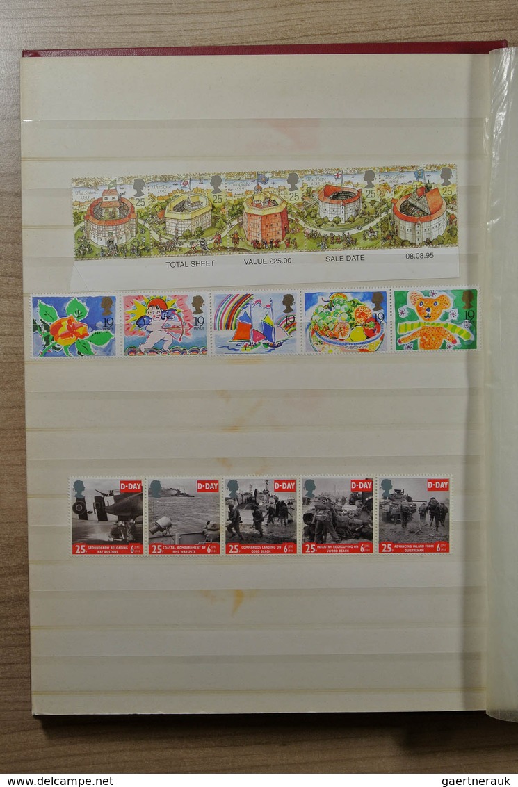 28638 Europa - West: Stockbook with MNH stamps of various countries, including much face value material of