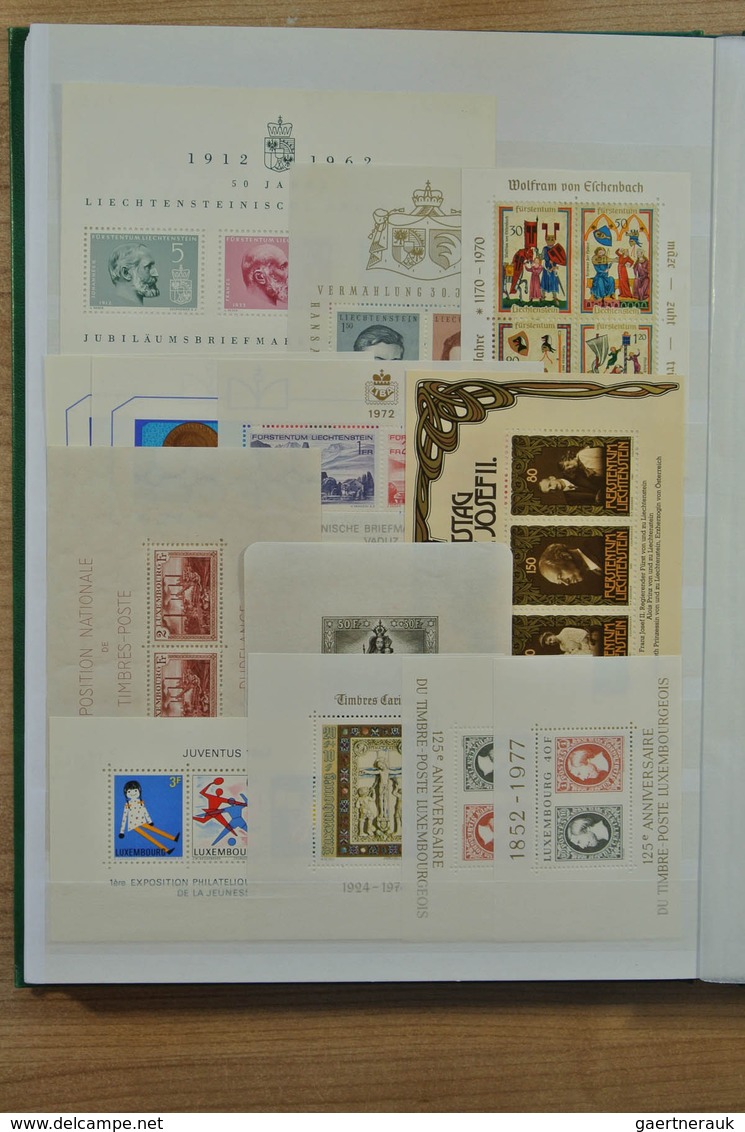 28639 Europa - West: Stockbook with mostly MNH souvenir sheets of various Western European countries, incl