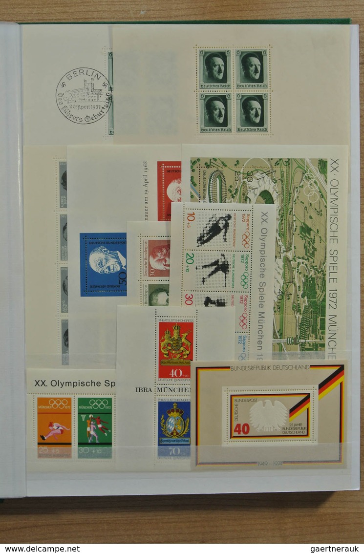 28639 Europa - West: Stockbook with mostly MNH souvenir sheets of various Western European countries, incl