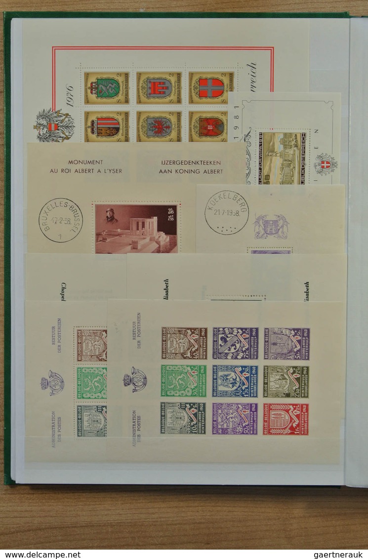 28639 Europa - West: Stockbook with mostly MNH souvenir sheets of various Western European countries, incl