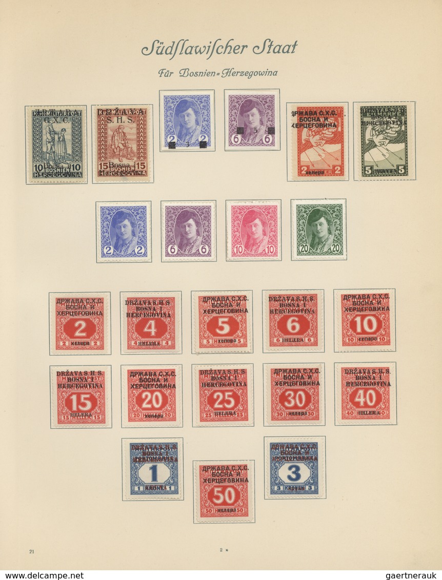 28641 Europa - Süd: 1861/1931, Greece+area/Turkey/Yugoslavia+area, Mint And Used Collection On Album Pages - Autres - Europe