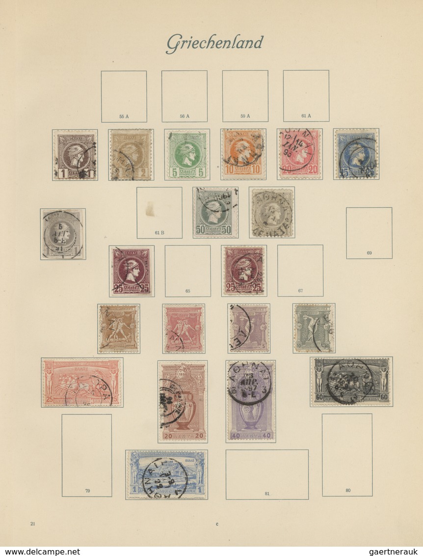 28641 Europa - Süd: 1861/1931, Greece+area/Turkey/Yugoslavia+area, mint and used collection on album pages