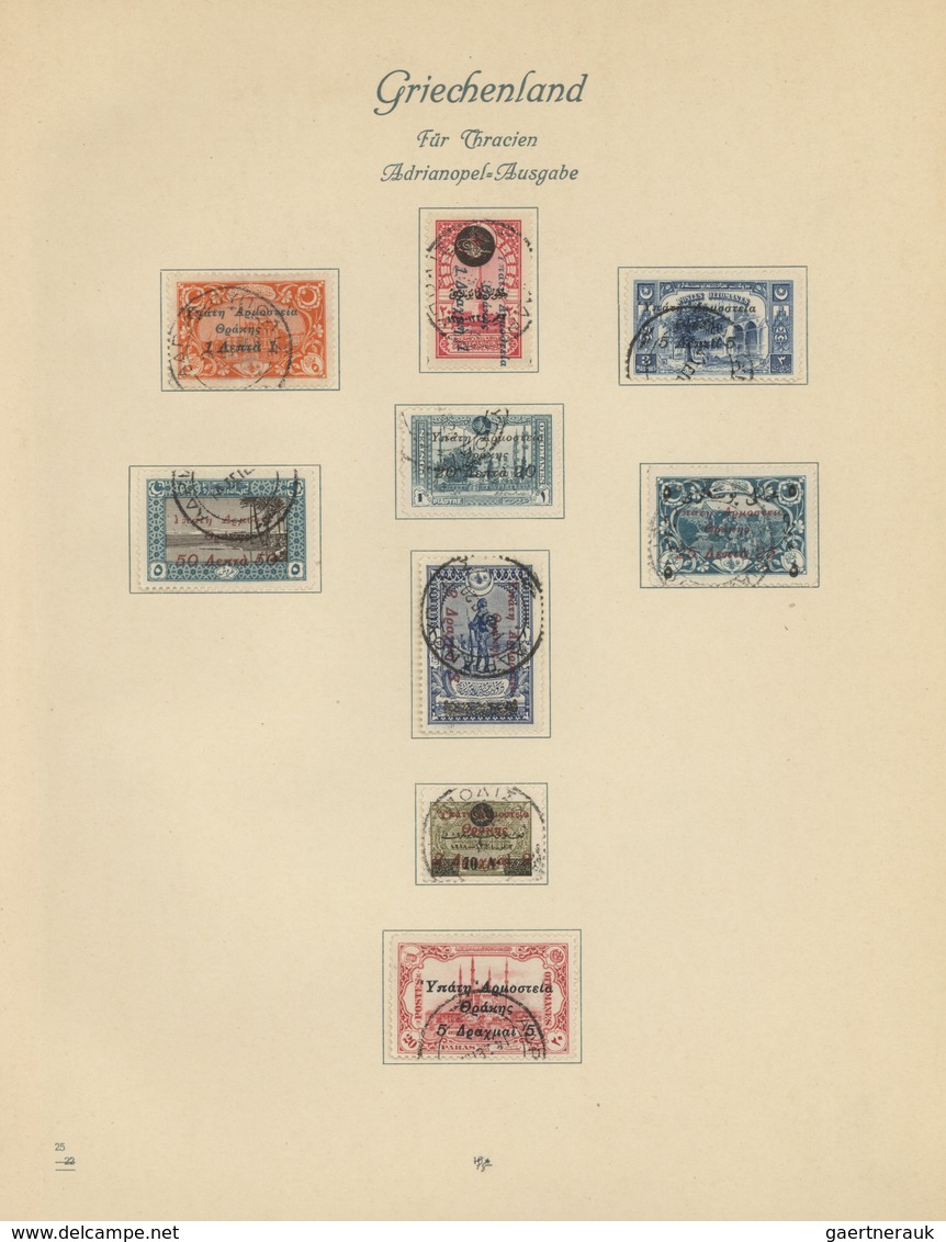 28641 Europa - Süd: 1861/1931, Greece+area/Turkey/Yugoslavia+area, mint and used collection on album pages