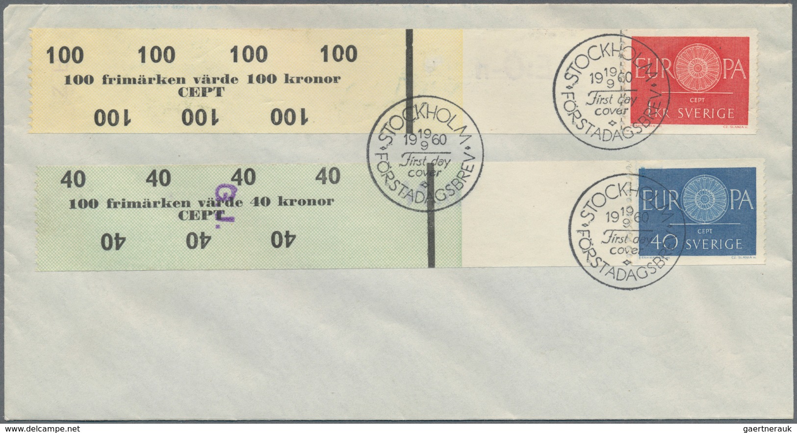 28646 Europa-Union (CEPT): 1952/60, Kleine Spezial-Sammlung Der Anfangsausgaben Mit Besseren FDC, Gedenblä - Autres - Europe