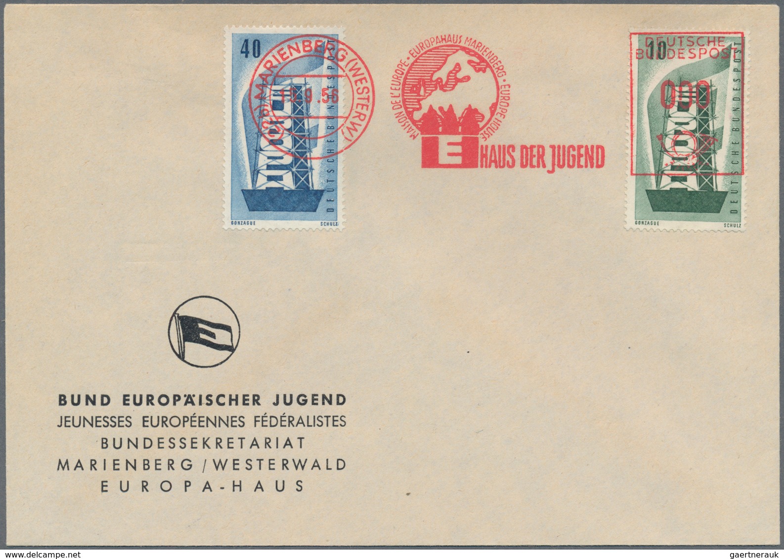 28646 Europa-Union (CEPT): 1952/60, Kleine Spezial-Sammlung Der Anfangsausgaben Mit Besseren FDC, Gedenblä - Sonstige - Europa