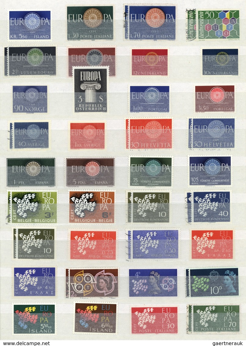 28683 Europa-Union (CEPT): 1956/1994, Unmounted Mint And Used Collection In Two Albums, Apparently In Both - Autres - Europe