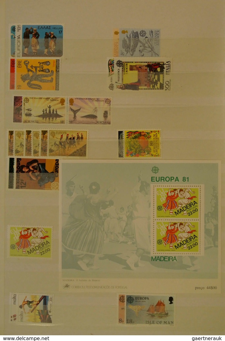 28688 Europa-Union (CEPT): 1956/89: Mostly MNH collection Europa Cept 1956-1989 in 2 stockbooks. Collectio