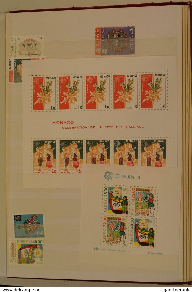 28688 Europa-Union (CEPT): 1956/89: Mostly MNH collection Europa Cept 1956-1989 in 2 stockbooks. Collectio